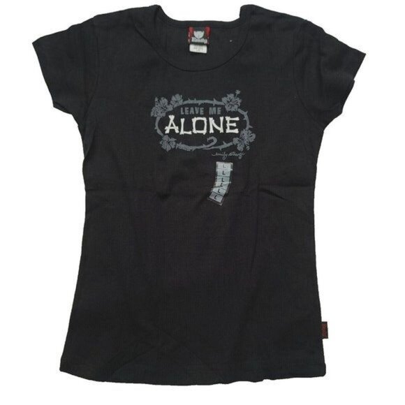 Emily the Strange Tops - Vintage Emily the Strange Tshirt, Leave me Alone, Black, Small